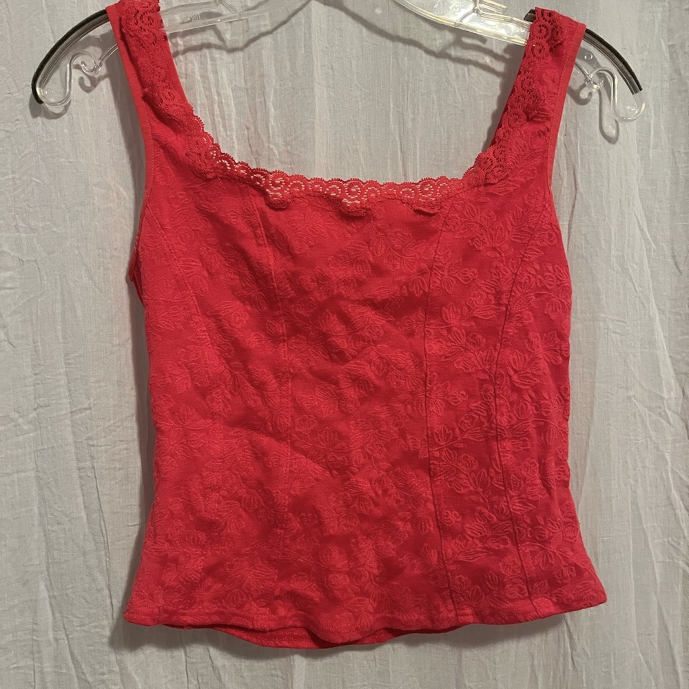 Arianne Pink Fitted Camisole Tank Top
